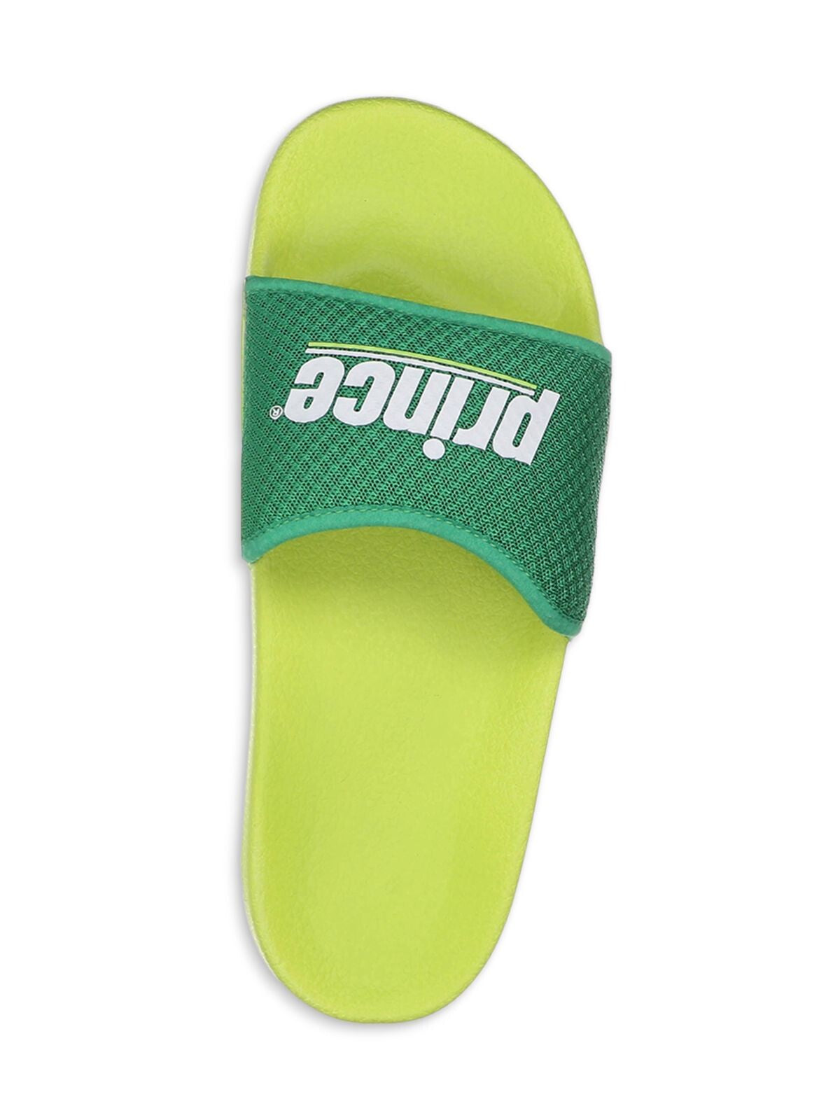 PRINCE Womens Green Logo Comfort Prism Round Toe Platform Slip On Slide Sandals Shoes 37