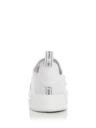 ADIDAS Womens White Mixed Media Elastic Crisscross Straps Back Pull-Tab Padded Nmd R1 Round Toe Wedge Sneakers Shoes 6