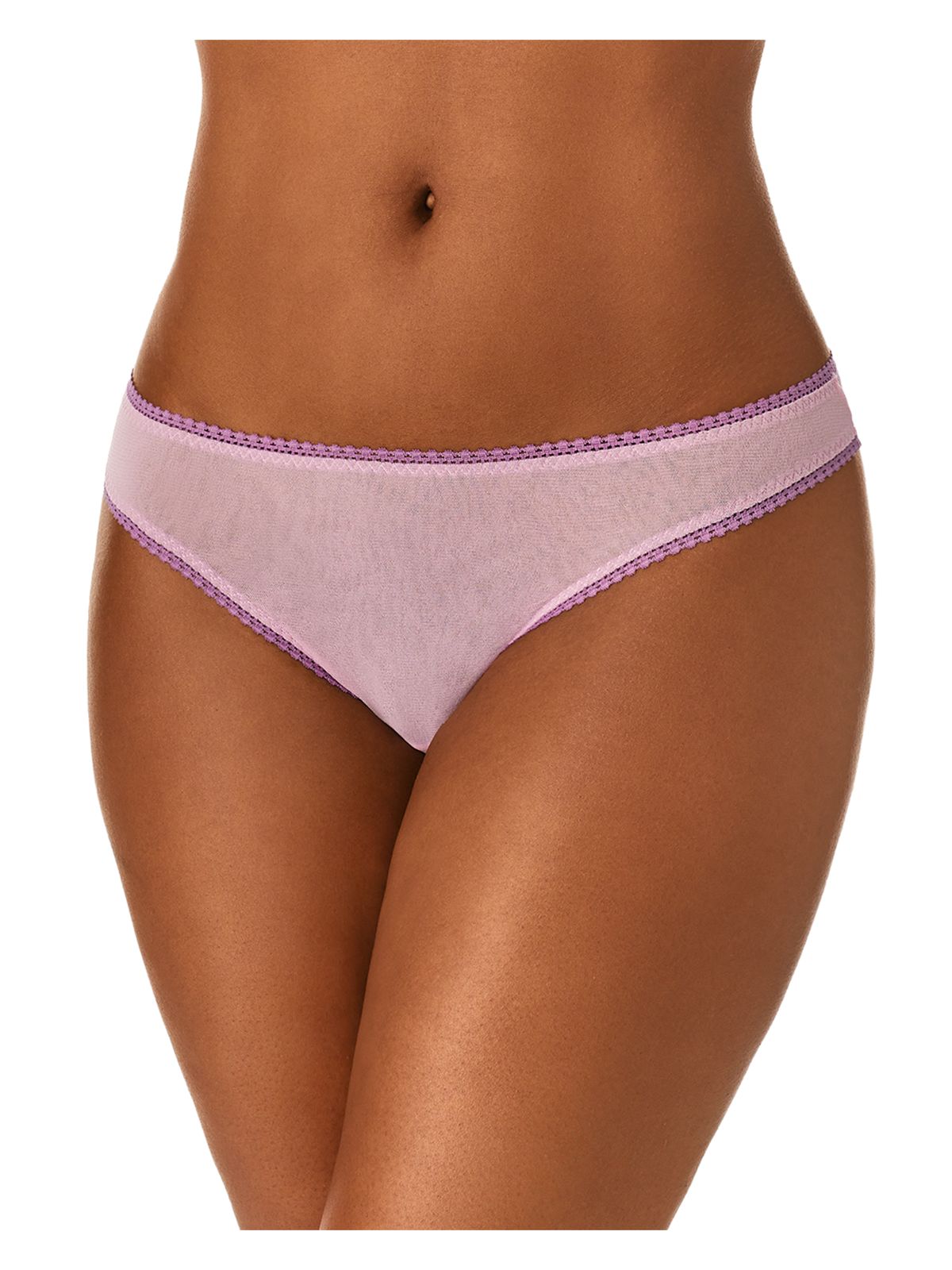ON GOSSAMER Intimates Pink Thong Underwear M\L