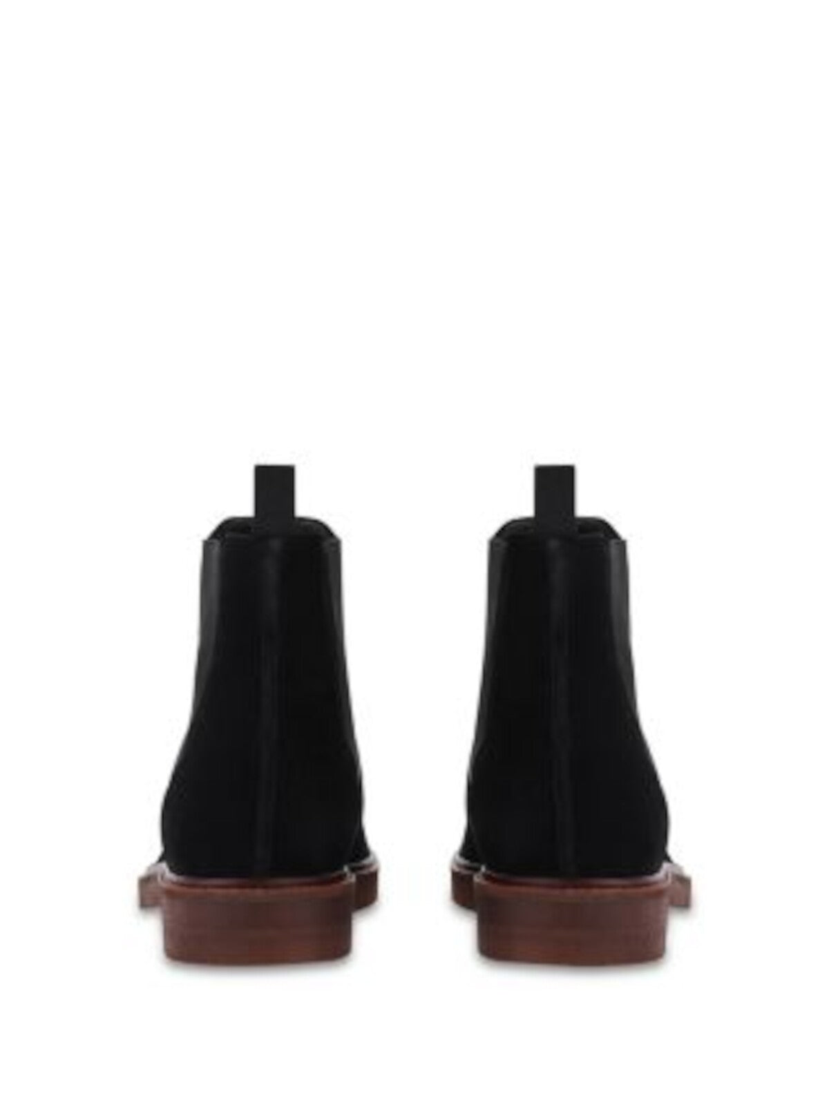 GREATS Mens Black Goring Heel Pull-Tab Lug Sole Padded Brooklyn Emmet Round Toe Block Heel Chelsea Boot 10.5