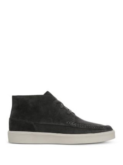 VINCE. Mens Gray Logo Chukka Padded Tacoma Round Toe Platform Lace-Up Leather Sneakers Shoes 12 M