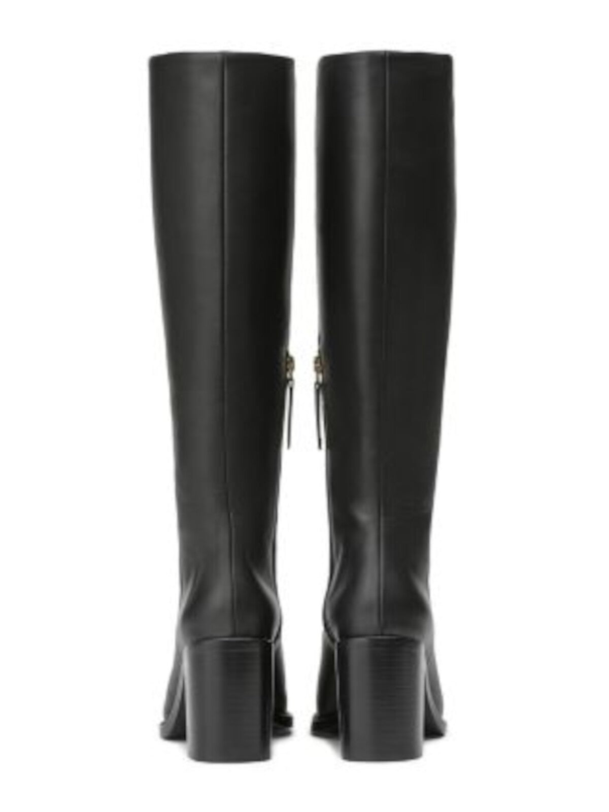 LAFAYETTE 148 NEW YORK Womens Black Padded Round Toe Block Heel Zip-Up Leather Boots Shoes 37.5