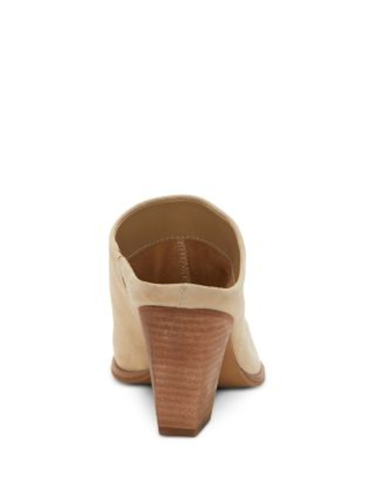 VINCE CAMUTO Womens Beige Comfort Goring Egwenny Square Toe Block Heel Slip On Leather Heeled Mules Shoes 8.5 M