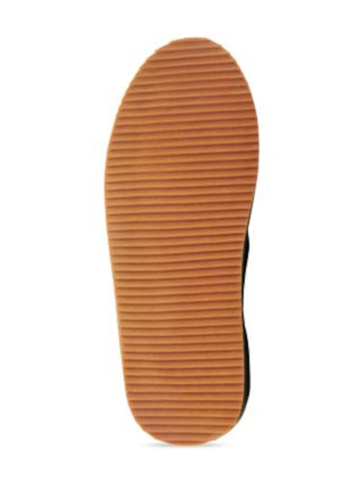 GREATS Mens Black Mixed Media Ribbed-Knit Instep Collapsible Heel Logo Patch Quilted Treaded Foster Round Toe Platform Slippers Shoes M