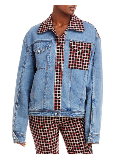 HELLESSY Womens Denim Pocketed Lined Jacket