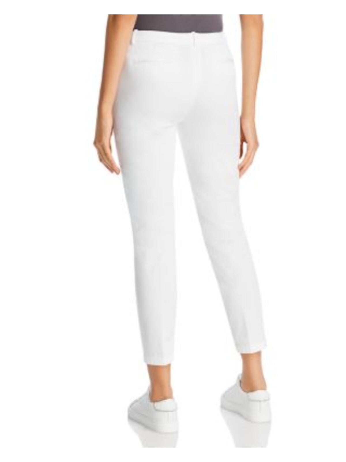 FABIANA FILIPPI Womens White Zippered Pocketed Cropped Embellished Belt Loop Ho Skinny Pants XS