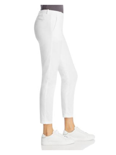 FABIANA FILIPPI Womens White Zippered Pocketed Cropped Embellished Belt Loop Ho Skinny Pants XS