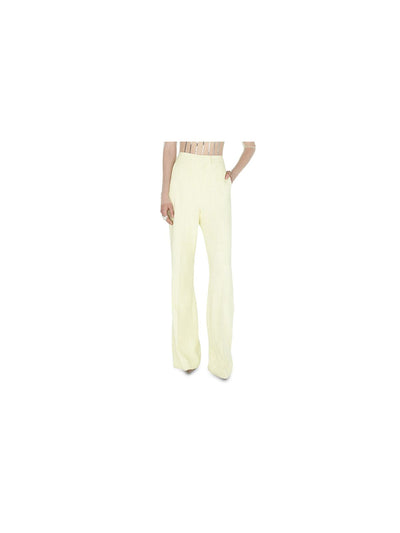 GALVAN LONDON Womens Pleated Zippered Wear To Work Flare Pants