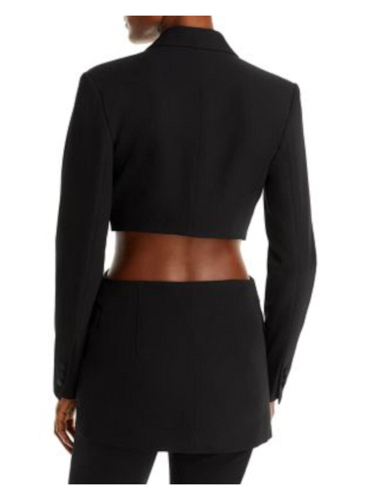 BARDOT Womens Black Pocketed Cut Out Sides And Back Cocktail Blazer Jacket XS