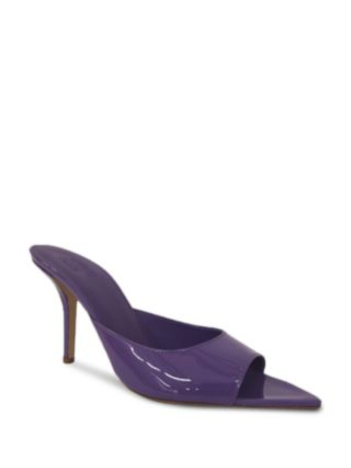 GIA BORGHINI Womens Purple Padded Perni Pointed Toe Stiletto Slip On Leather Dress Heeled Sandal 38.5