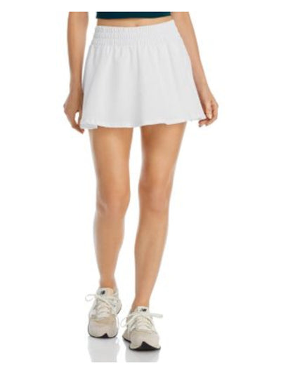 YEAR OF OURS Womens White Mini Active Wear Circle Skort XS