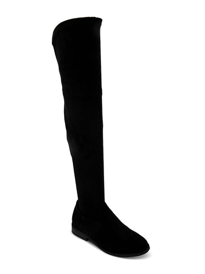 GENTLE SOULS KENNETH COLE Womens Black Side Zip Padded Emma Round Toe Block Heel Riding Boot 8 M