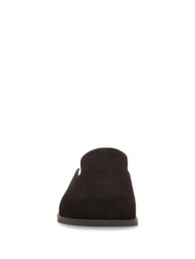 VINCE. Mens Brown Notched Padded Treaded Decker Round Toe Slip On Suede Clogs Shoes 8.5 M
