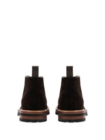 GREATS Mens Brown Lug Sole Heel Pull-Tab Padded Treaded Henry Round Toe Lace-Up Leather Chukka Boots 10.5