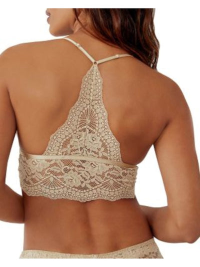 INTIMATELY FREE PEOPLE Intimates Beige Scalloped Long Line Wireless Bra S