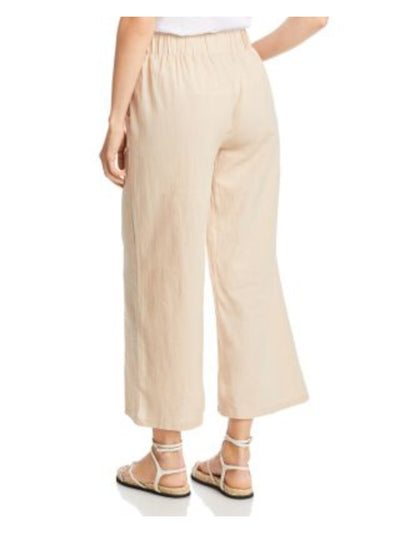 CUPIO Womens Beige Pocketed Elastic Waist Pull-on Wide Leg Pants XL