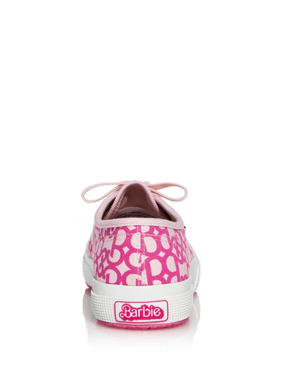 SUPERGA Womens Pink Printed Round Toe Platform Lace-Up Sneakers Shoes 8