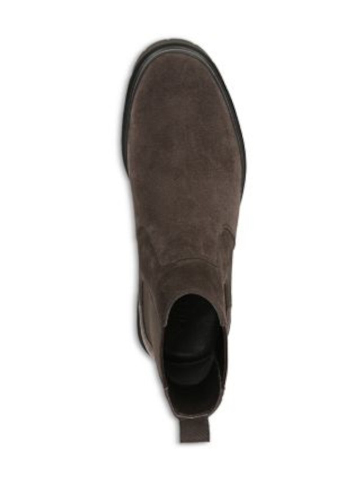 VINCE. Mens Brown 1" Platform Heel Pull-Tab Goring Lug Sole Reggio Round Toe Suede Chelsea Boot 9.5 M