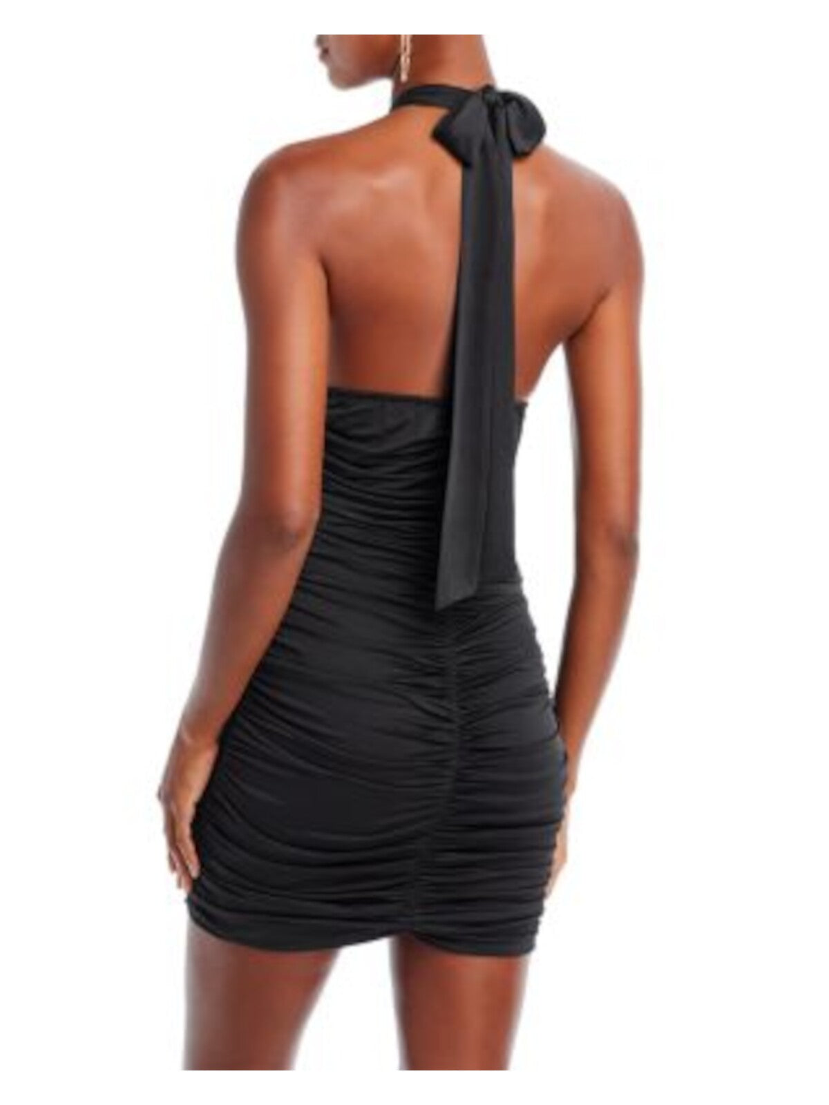 ENDLESS ROSE Womens Stretch Cut Out Sleeveless Halter Mini Party Body Con Dress