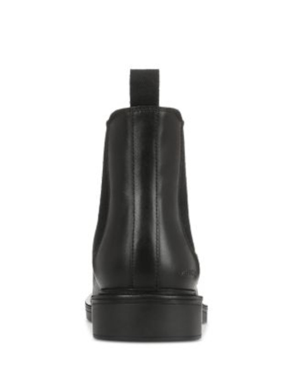 VINCE. Mens Black Heel Pull-Tab Goring Padded Erik Round Toe Block Heel Leather Chelsea Boot 11