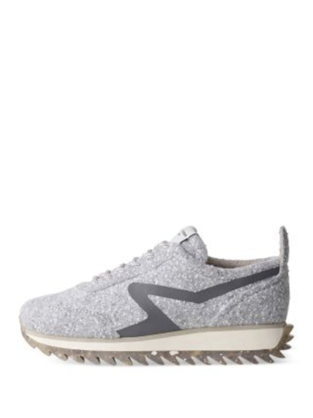 RAG & BONE Womens Gray Mixed Media Heel Pull-Tab Padded Treaded Retro Round Toe Wedge Lace-Up Athletic Running Shoes 39.5