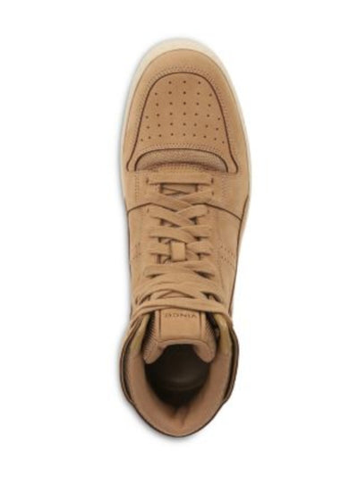 VINCE. Womens Brown Logo Accents Perforated Padded Mason Round Toe Platform Lace-Up Leather Sneakers Shoes 13 M