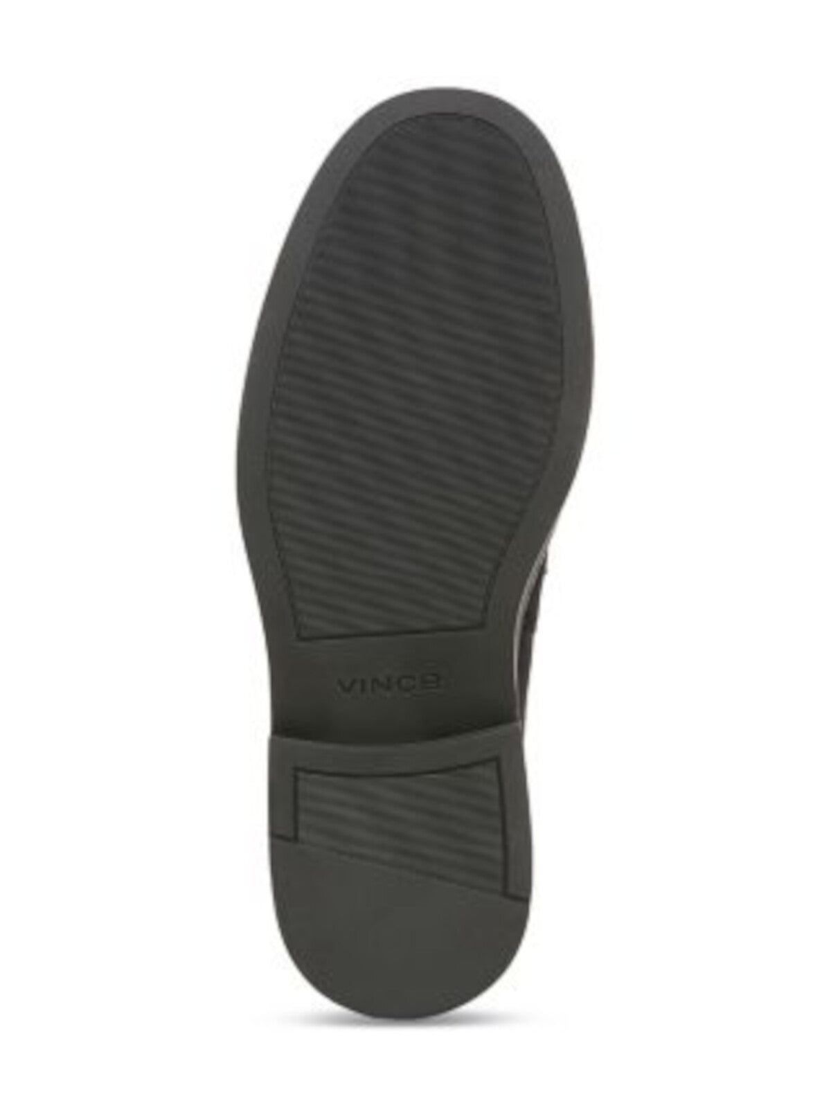 VINCE. Mens Navy Vamp Strap Cushioned Eston Round Toe Block Heel Slip On Leather Loafers Shoes M