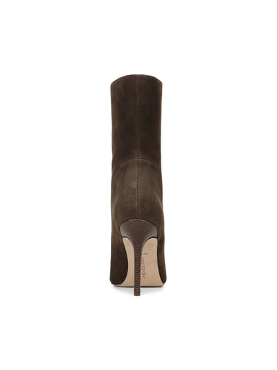 VERONICA BEARD Womens Brown Padded Nash Pointed Toe Stiletto Leather Dress Boots 7.5 M