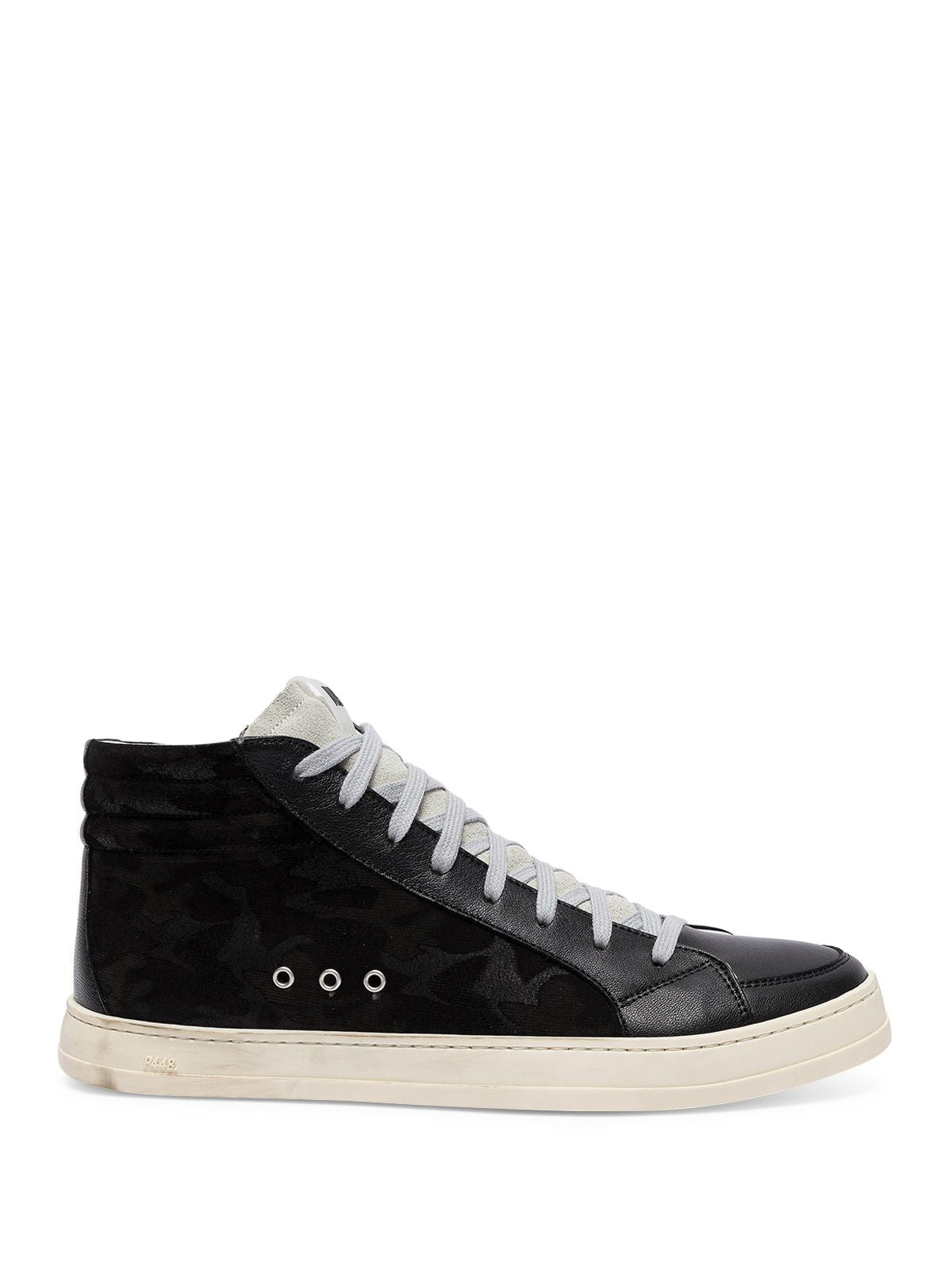 P448 Womens Black Camo Lace Up Padded Collar Padded F23skate-m129 Round Toe Platform Zip-Up Leather Sneakers Shoes 44