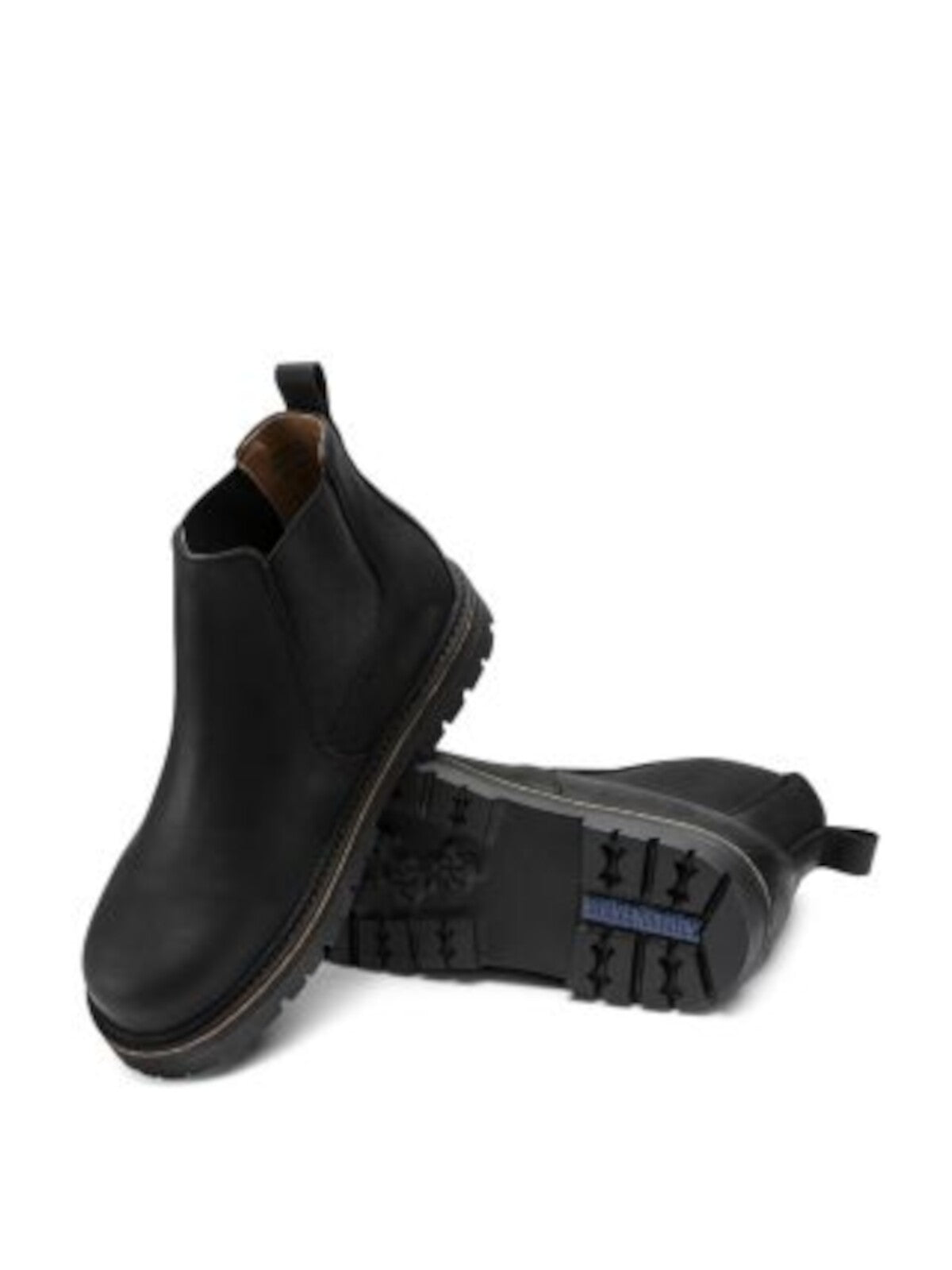 BIRKENSTOCK Mens Black Heel Pull-Tab Padded Goring Water Resistant Stalon Round Toe Leather Chelsea Boot 44