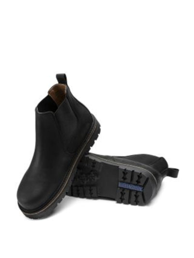 BIRKENSTOCK Mens Black Heel Pull-Tab Padded Goring Water Resistant Stalon Round Toe Leather Chelsea Boot 44