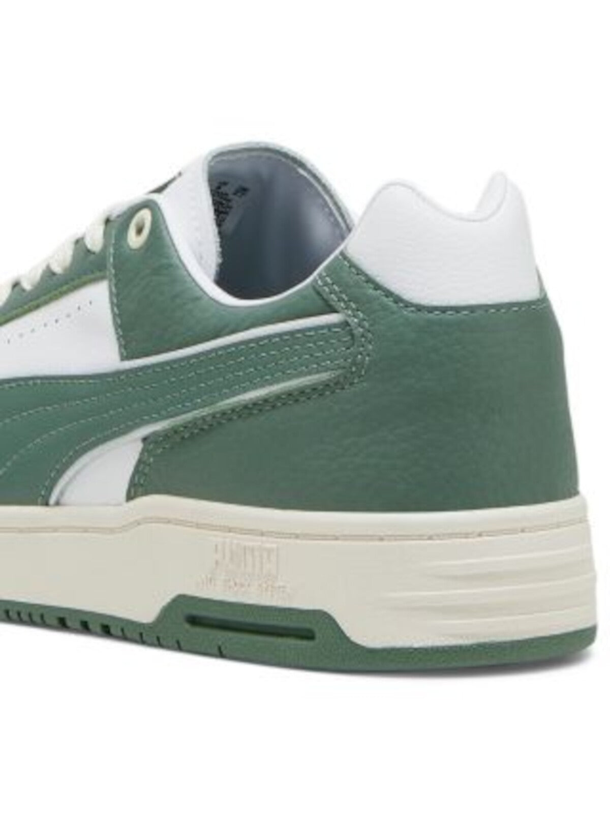 PUMA Mens White Color Block Logo Padded Perforated Slipstream Round Toe Platform Lace-Up Leather Sneakers Shoes 8.5