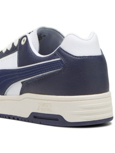 PUMA Mens White Color Block Perforated Padded Slipstream Round Toe Wedge Lace-Up Leather Sneakers Shoes 9