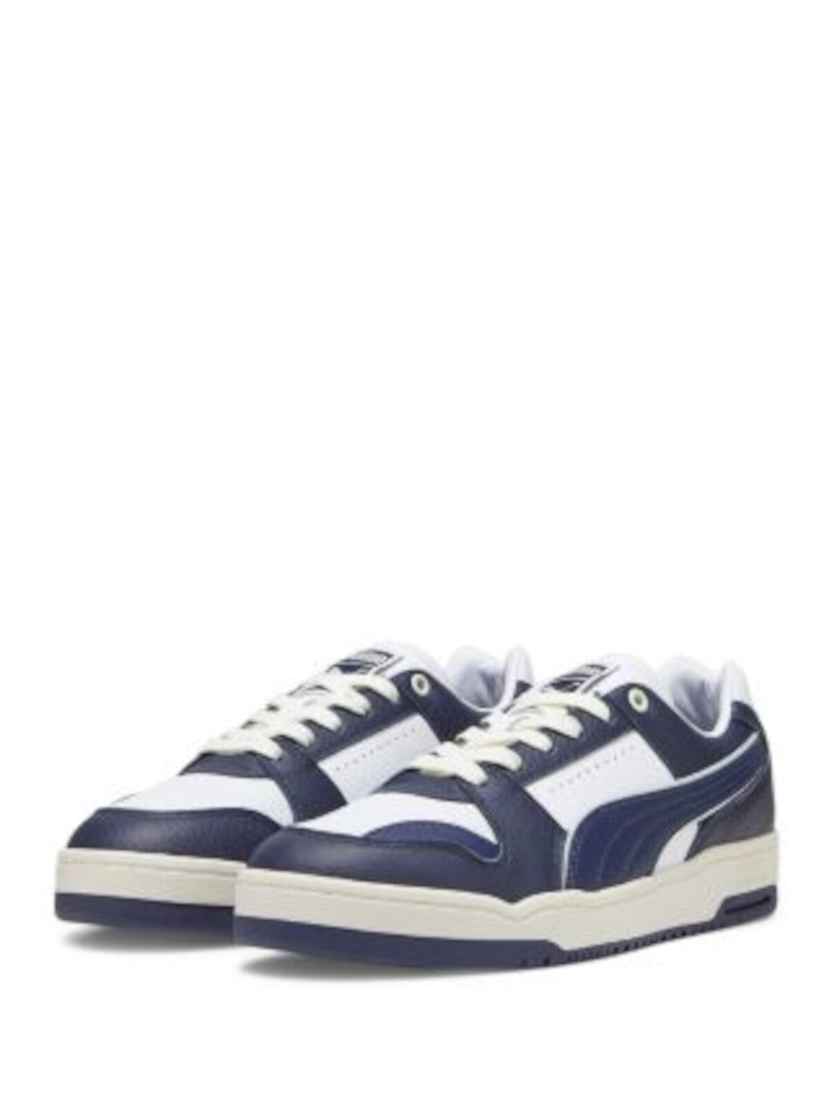 PUMA Mens Blue Color Block Perforated Padded Slipstream Round Toe Wedge Lace-Up Leather Sneakers Shoes 8