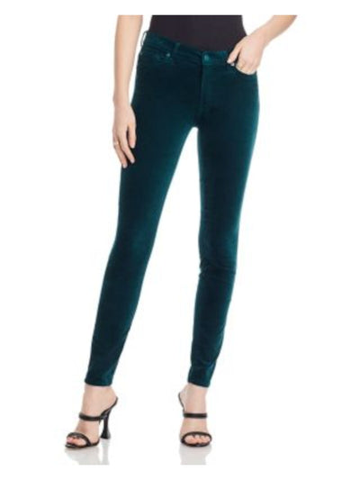 7 FOR ALL MANKIND Womens Zippered High Waist Jeans