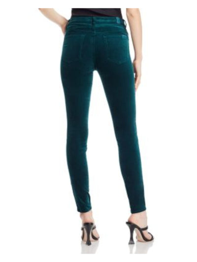 7 FOR ALL MANKIND Womens Zippered High Waist Jeans