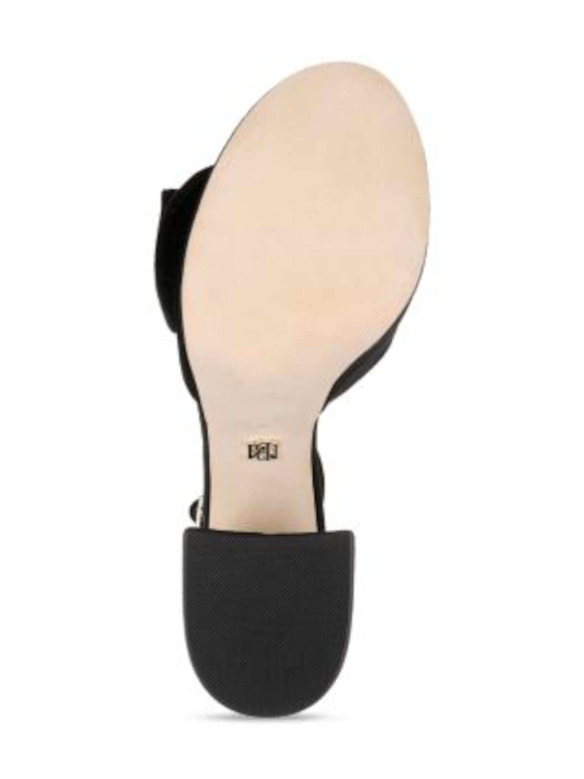 BADGLEY MISCHKA Womens Black 1-1/2" Platform Ruffled Accent Padded Zoelle Open Toe Flare Buckle Dress Heeled