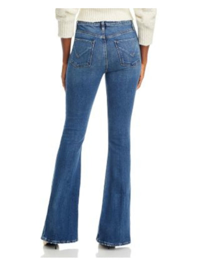 HUDSON Womens Zippered High Waist Jeans