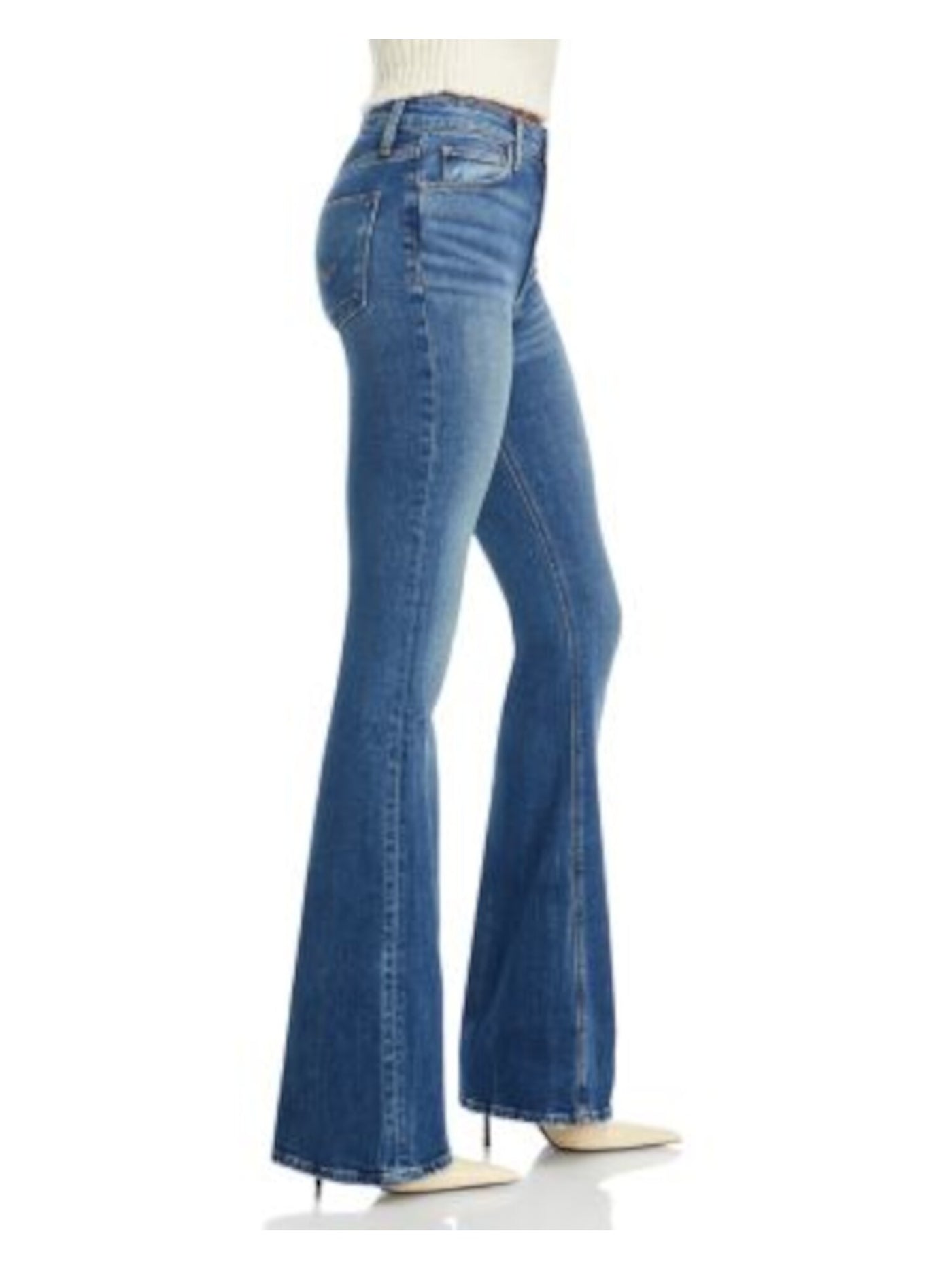 HUDSON Womens Zippered High Waist Jeans