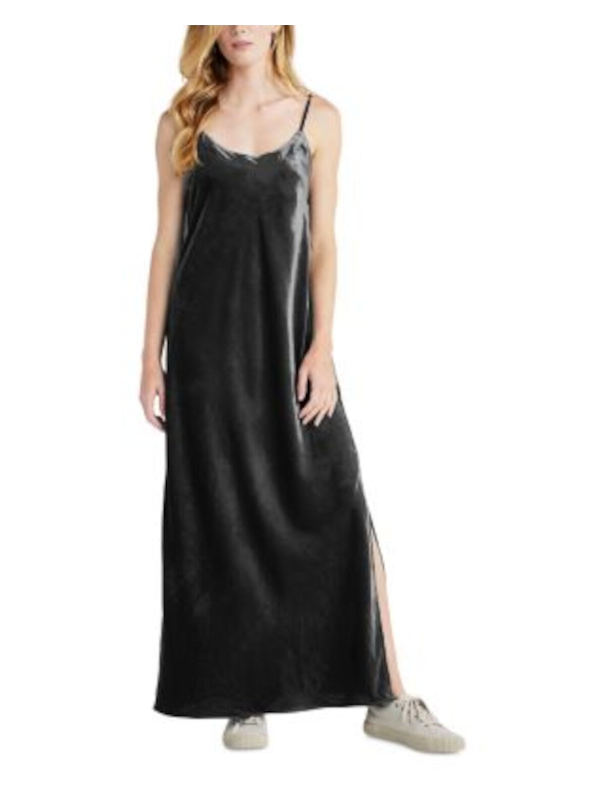 SPLENDID Womens Gray Sleeveless Scoop Neck Full-Length Shift Dress – Bobbi  + Bricka