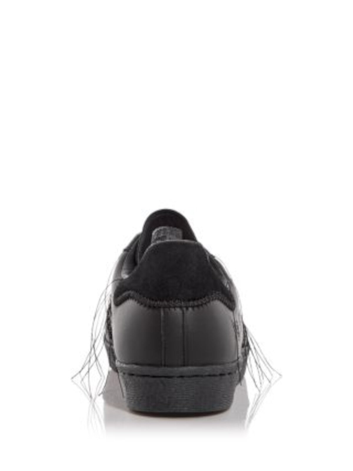 Y-3 Mens Black Mixed Media Logo Accents Padded Fringed Superstar Round Toe Wedge Lace-Up Leather Sneakers Shoes 12.5