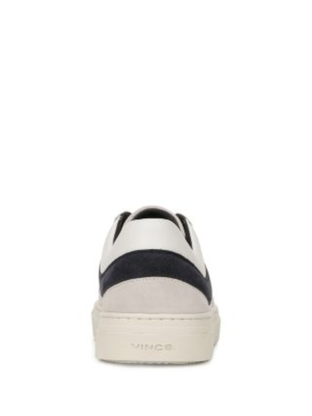 VINCE. Mens White Mixed Media Padded Warren Retro Round Toe Platform Lace-Up Leather Sneakers Shoes 8.5 M