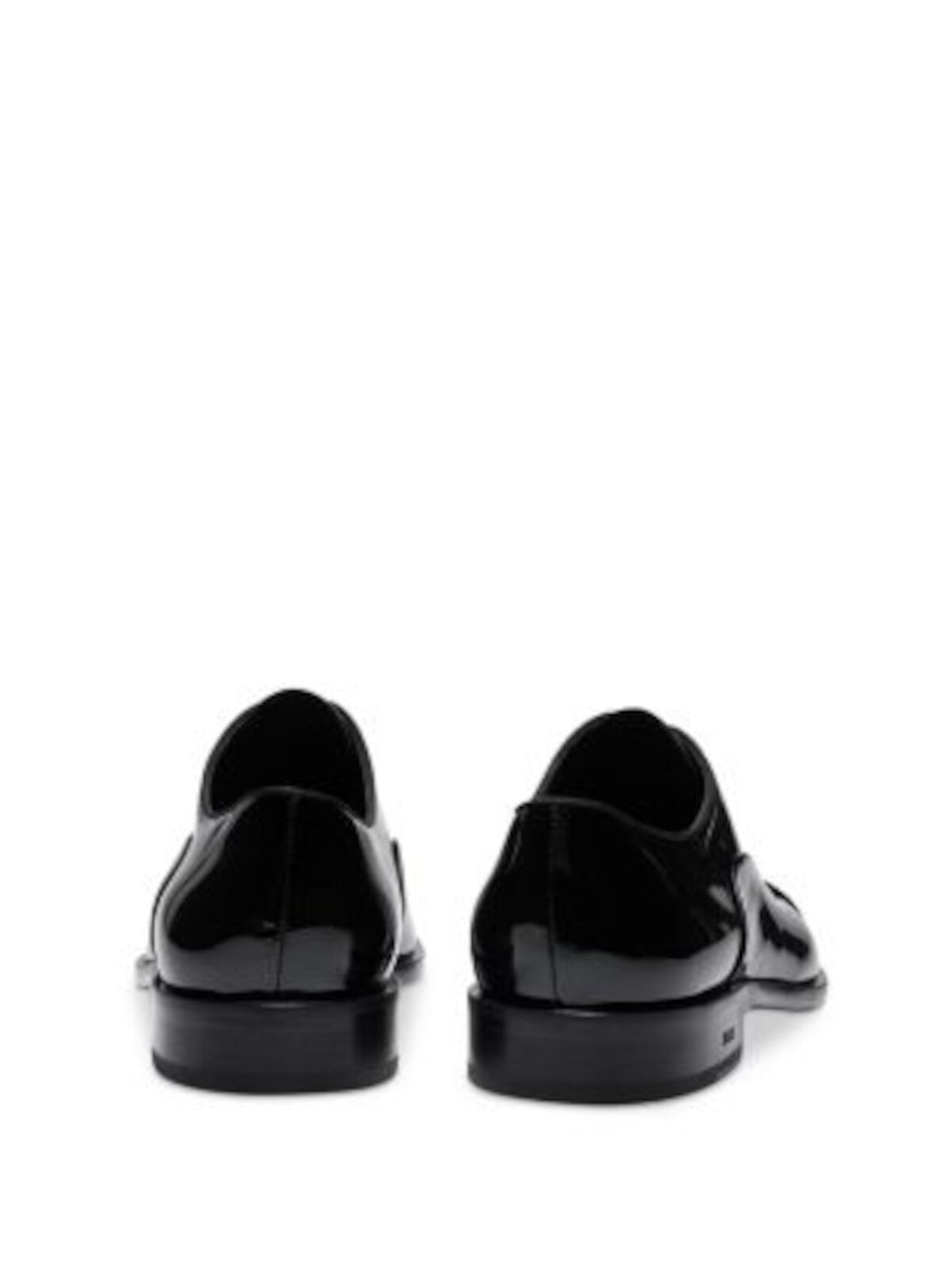BOSS Mens Black Cushioned Bruce Cap Toe Block Heel Lace-Up Leather Dress Oxford Shoes 10.5