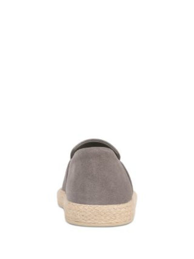VINCE. Mens Gray Notched Padded Braided Emmit Round Toe Slip On Leather Espadrille Shoes 8.5 M