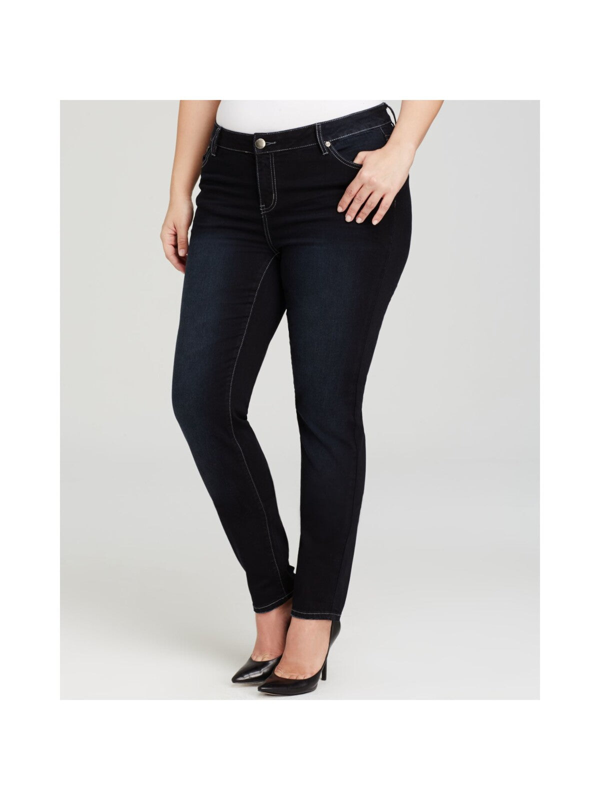 MYNT 1792 Womens Stretch Zippered Pocketed Skinny Jeans
