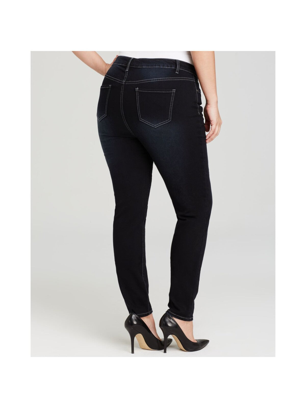 MYNT 1792 Womens Stretch Zippered Pocketed Skinny Jeans