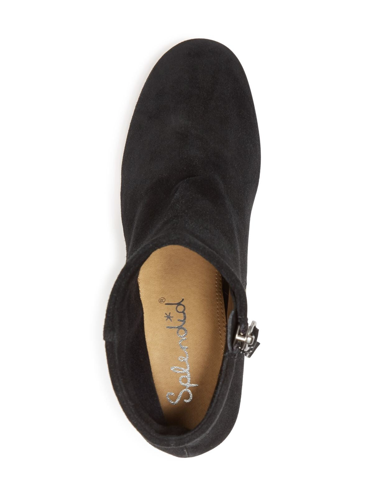 SPLENDID Womens Black Padded Daniella Round Toe Block Heel Zip-Up Leather Dress Heeled Boots