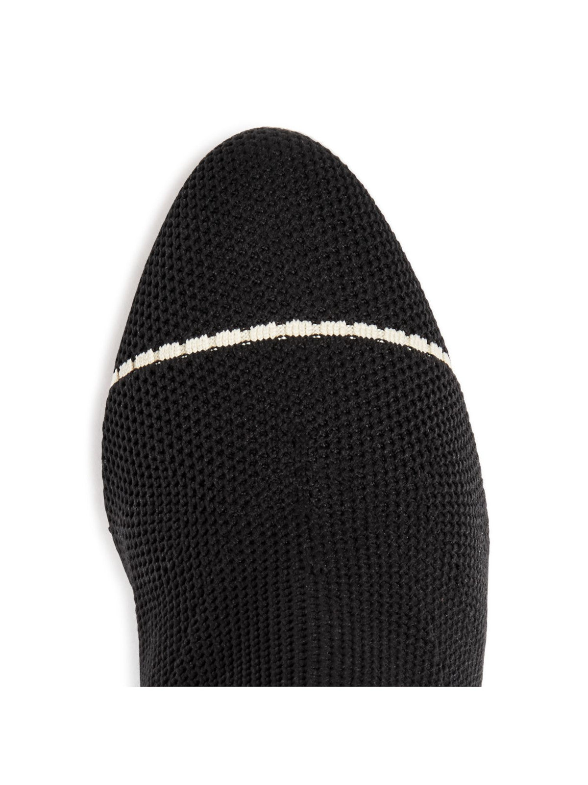 TABITHA SIMMONS Womens Black Striped Sock Stretch Comfort Anna Almond Toe Block Heel Heeled Boots