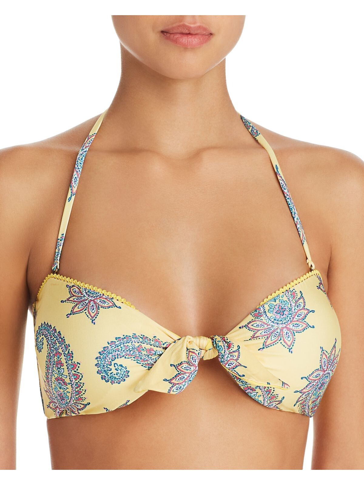 ISABELLA ROSE Women's Paisley Halter Bandeau Bikini Top S