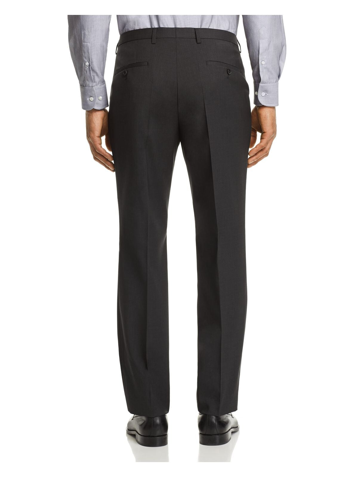 HUGO Mens Gray Gray Classic Fit Suit Separate Pants 36R